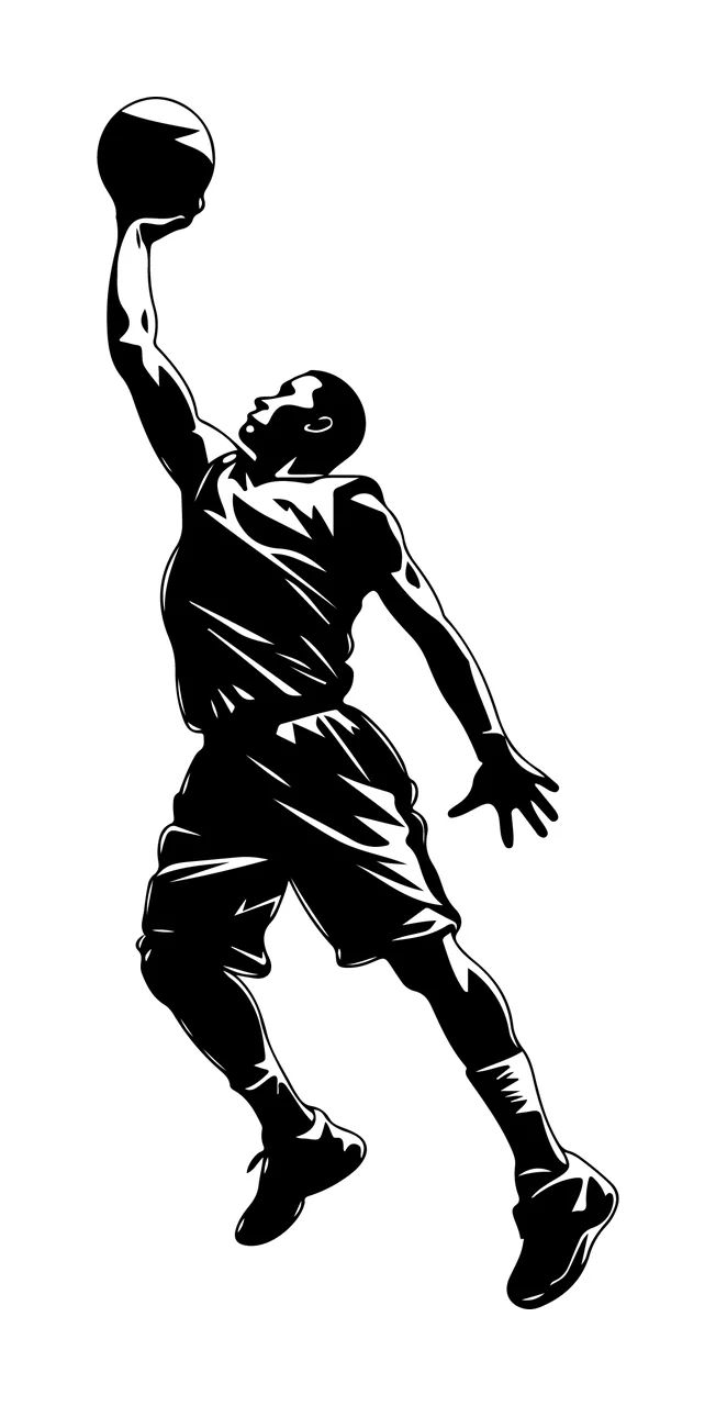 Can Glass Wrap Basketball Player Jumping With Person