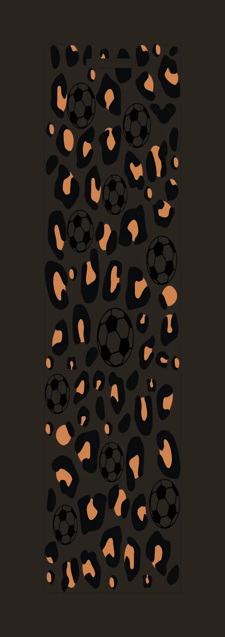 Soccer Ball Leopard Print Pattern black white neutral sport contrast preview thumbnail