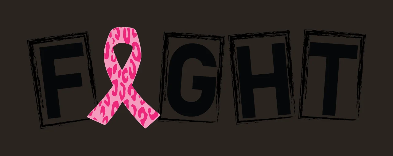 Fight Text With Integrated Ribbon Symbol black white lettering contrast preview thumbnail