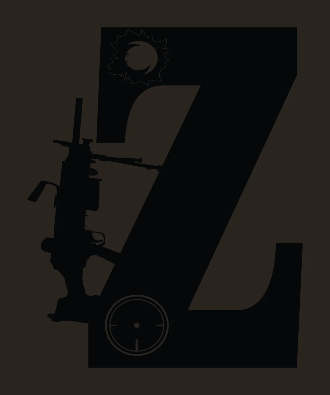 Gun Alphabet Character 17 scalable logo design icon contrast preview thumbnail