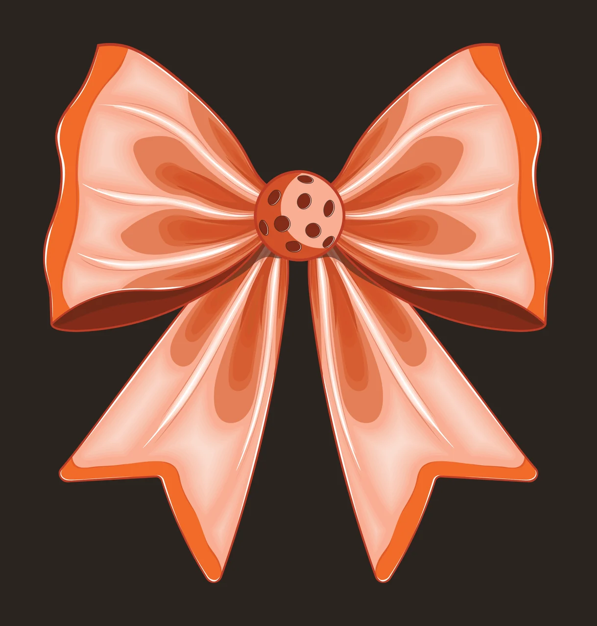 Bow Single Large Black Decorative Silhouette On White centered contrast preview thumbnail