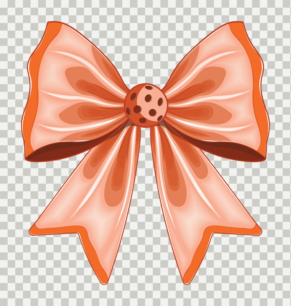 Bow Single Large Black Decorative Silhouette On White centered transparency and detail preview thumbnail