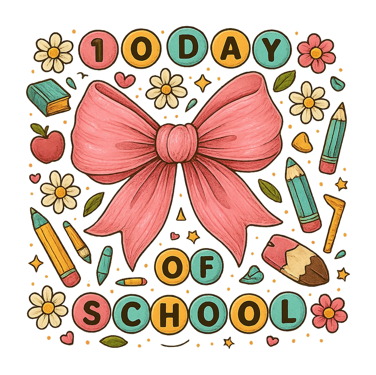 100 Days of School Coquette Teacher 100 Days Design School