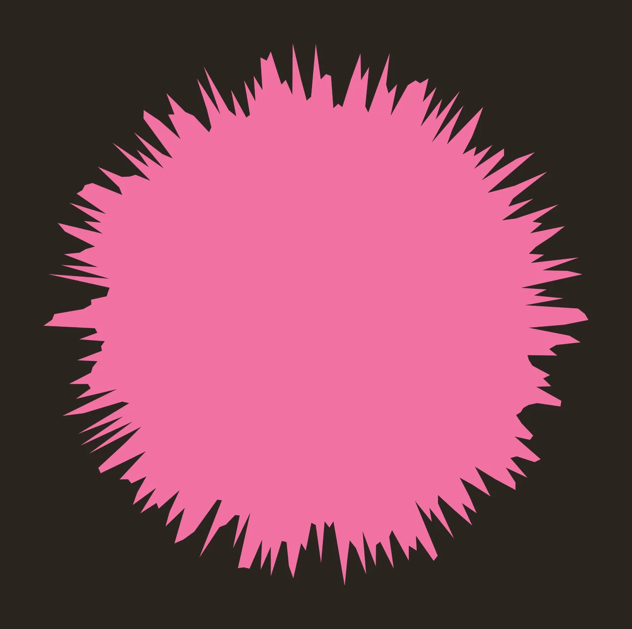 Spiky Circular Burst Shape Design abstract black plain spike contrast preview thumbnail