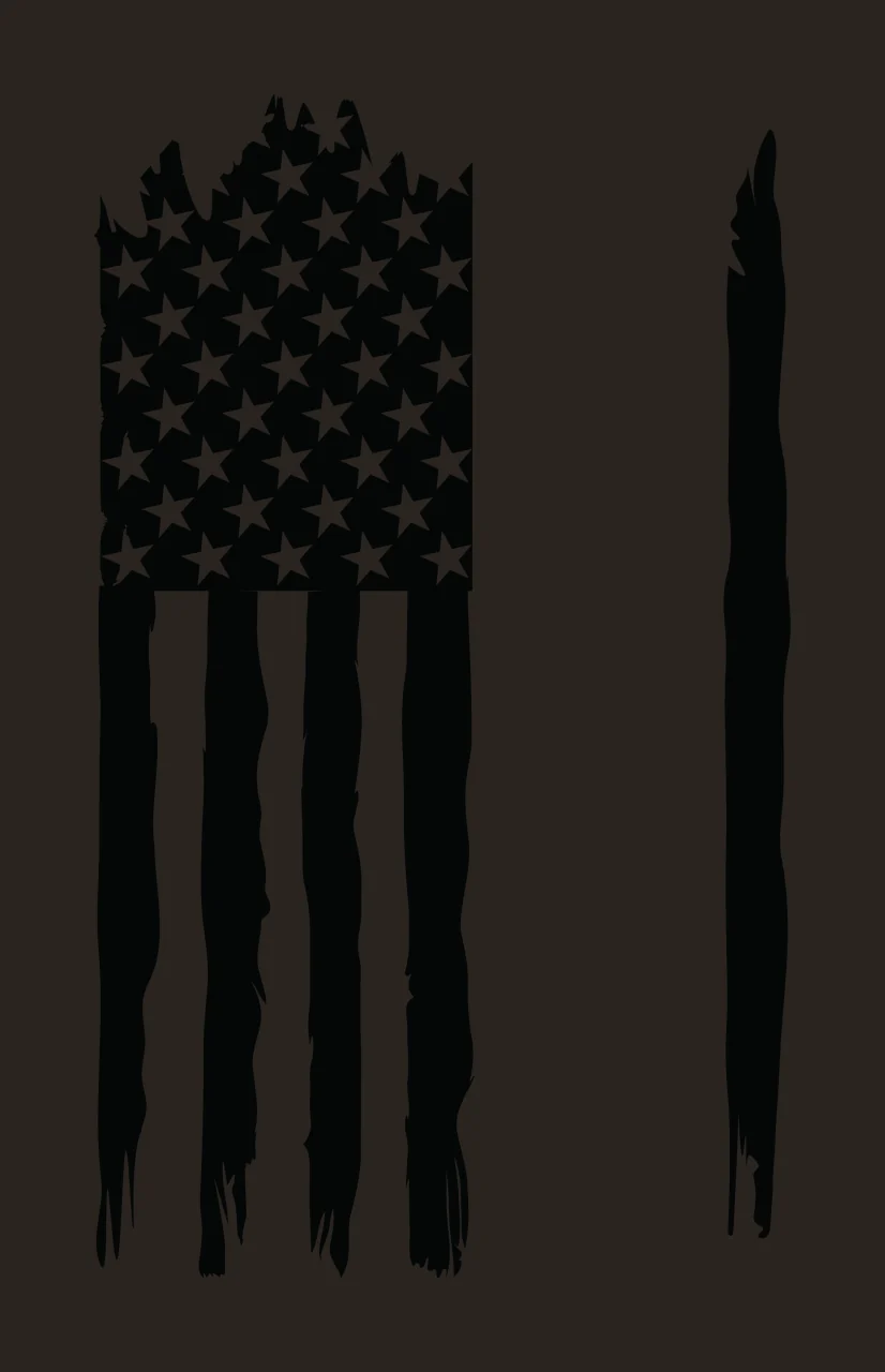 Flag Vertical Distressed Graphic With Stars And Separate stripes contrast preview thumbnail