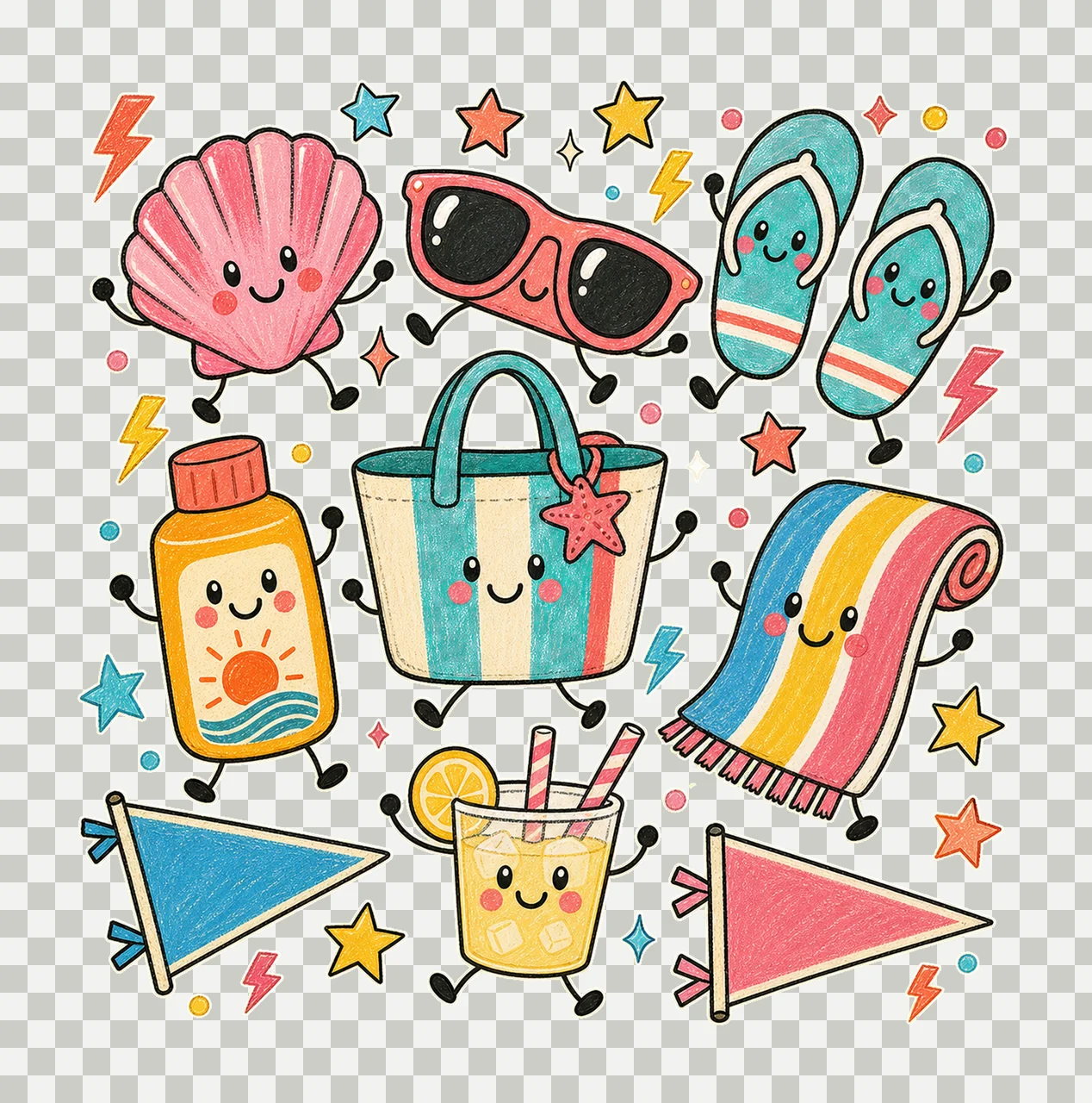 summer beach 03 retro varsity sublimation instant shirt transparency and detail preview thumbnail