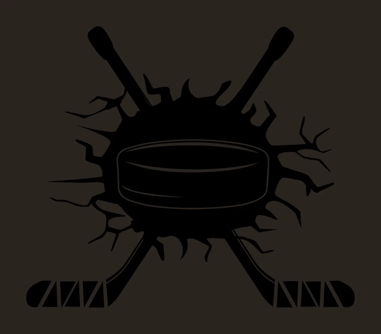 Hockey Puck Impact With Monochrome And Sports contrast preview thumbnail