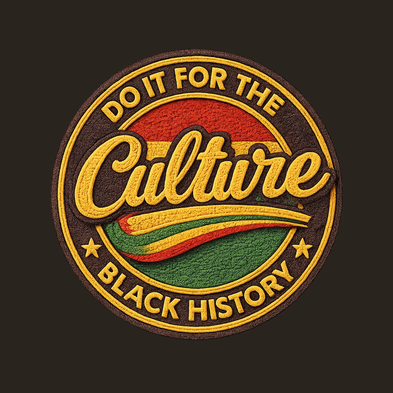 Black History Month Do It For The Culture Patch African contrast preview thumbnail