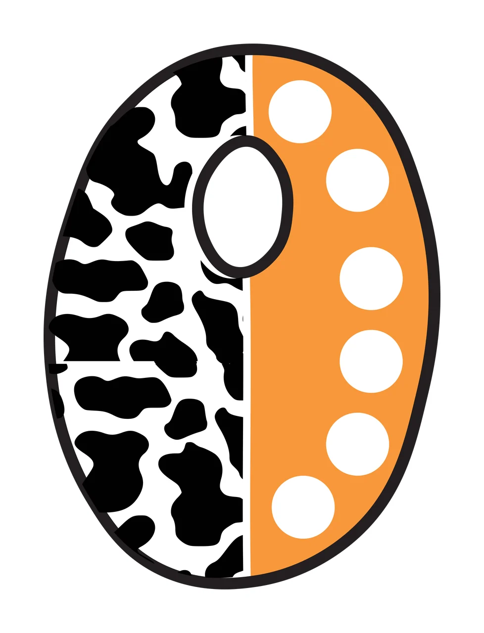 Half Cow Bright Font Dalmatian Race Doodle Leopard Character 07 racing