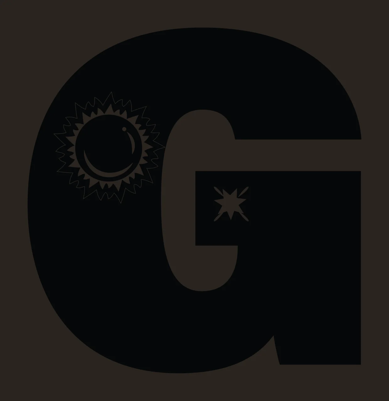 G Letter With Sun Symbol contrast preview thumbnail