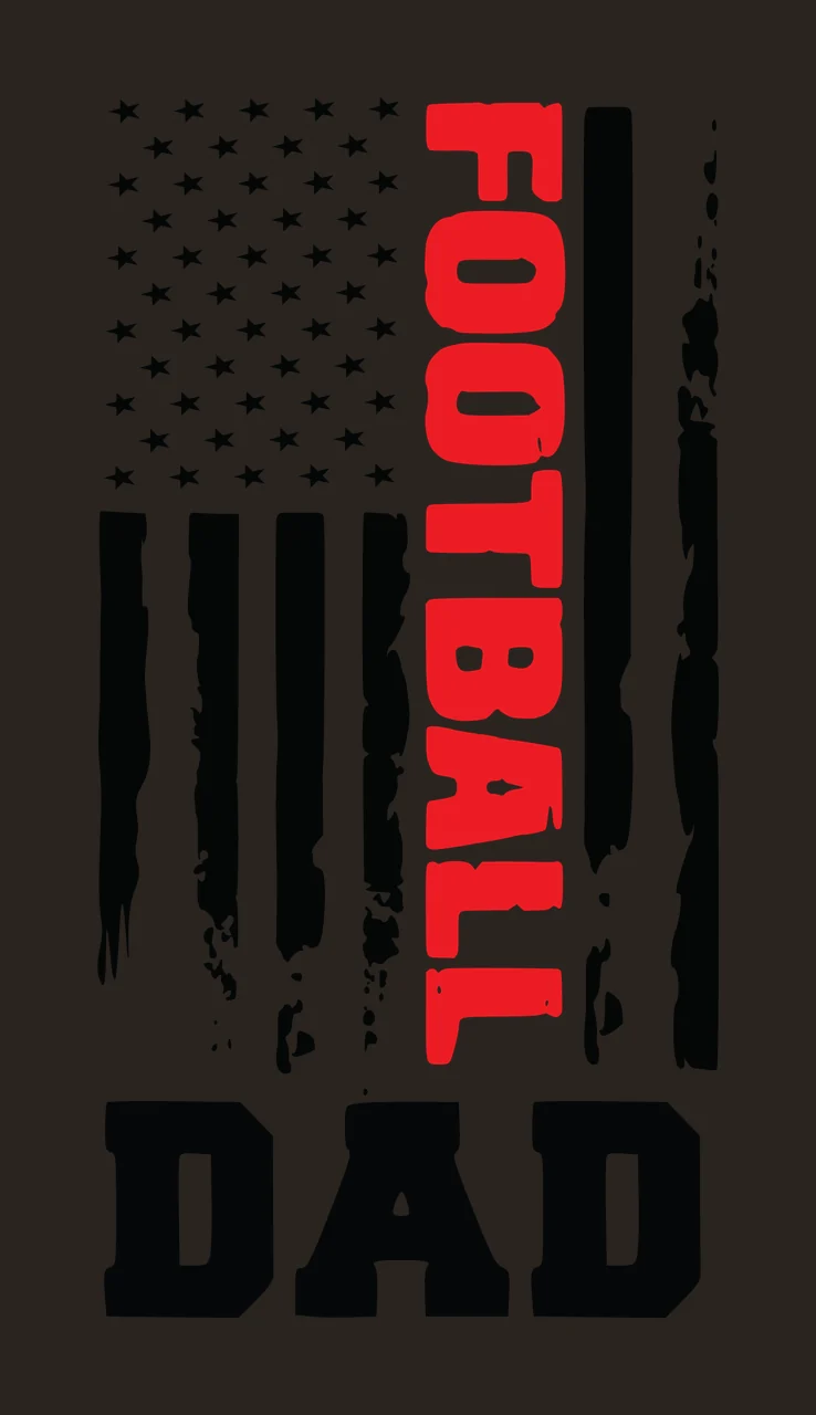 Football Dad American Flag Design distressed stars stripes contrast preview thumbnail