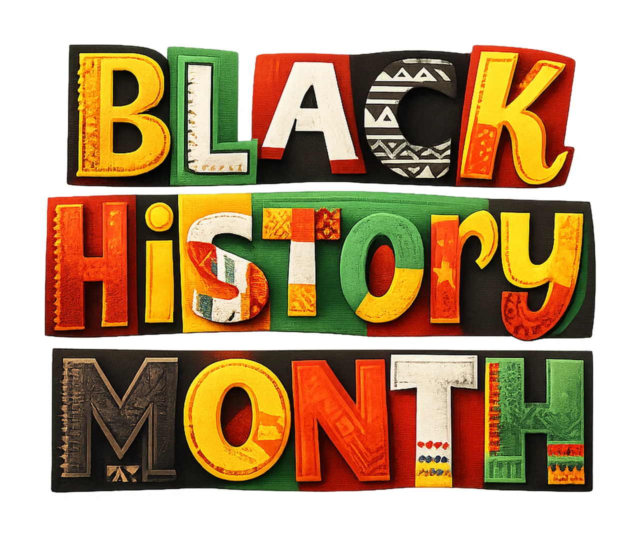 Y2K Collage Black History Month Afro American History Am