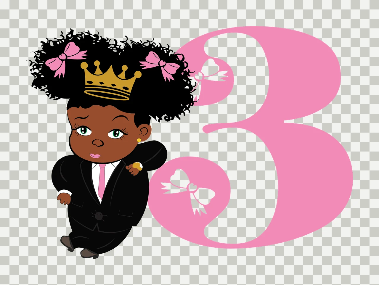 Black 3 Silhouette Of A Figure Next number bow white 1 F16 BABY BIG transparency and detail preview thumbnail