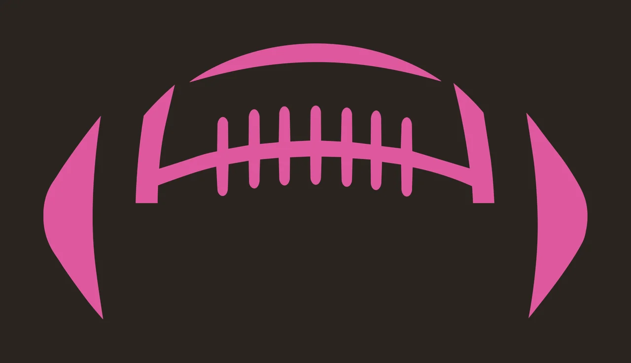 Football Sports Graphic Black Silhouette laces white ball outline contrast preview thumbnail
