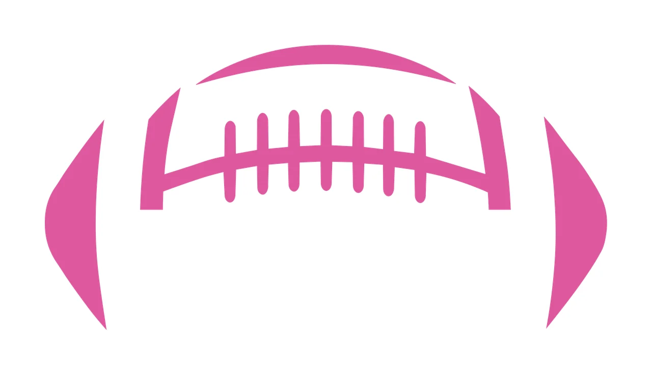 Football Sports Graphic Black Silhouette laces white ball outline