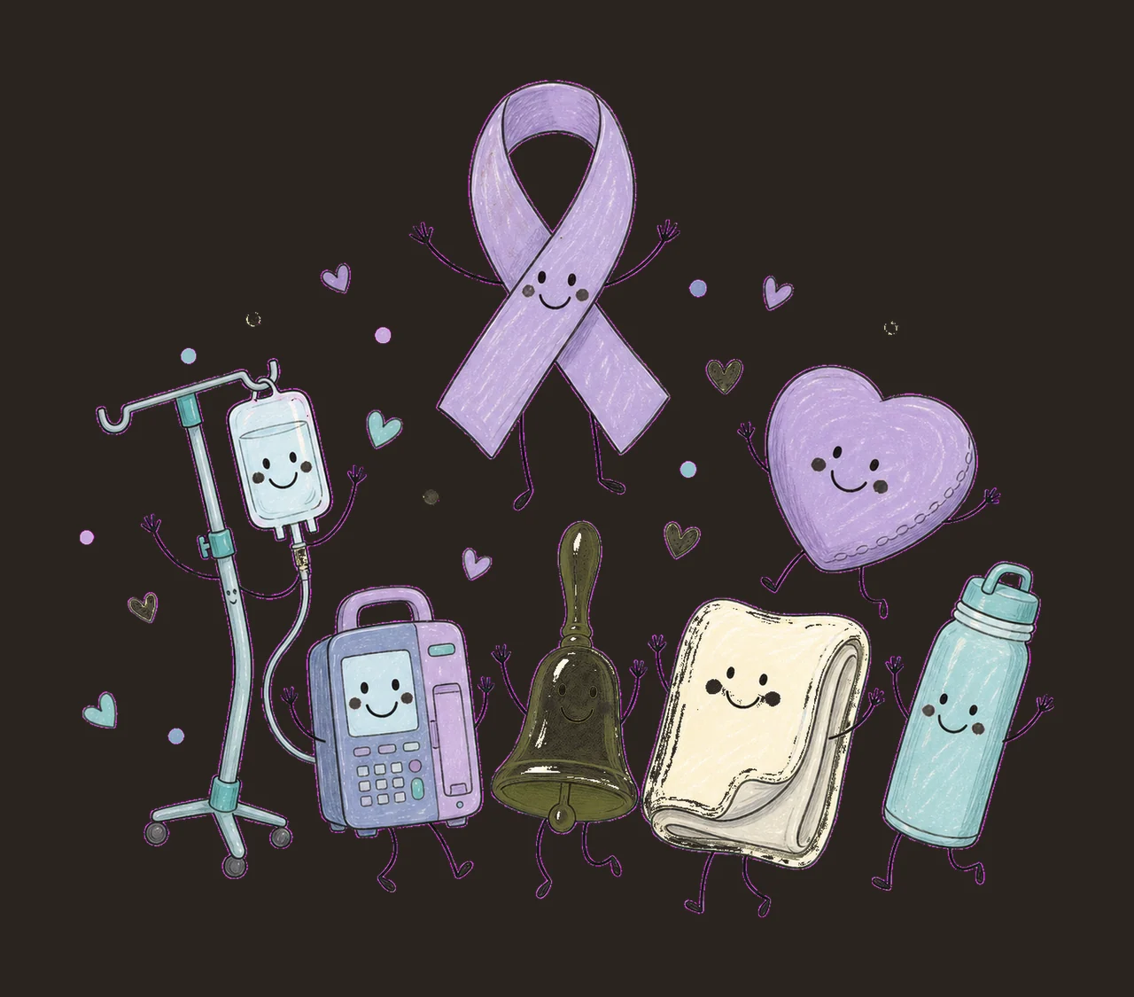 Oncology Nurse Chemo Nurse Doodles Cancer Nurse Variation C contrast preview thumbnail