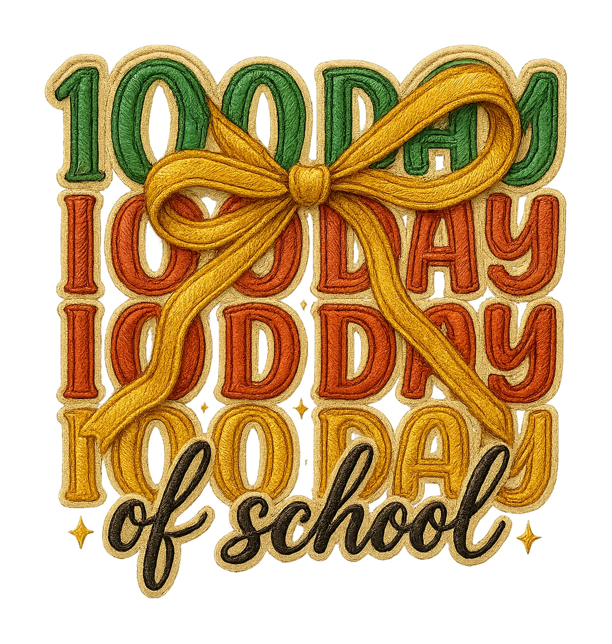 Latch Hook Yarn Crochet Coquette 100 Days Of School Design