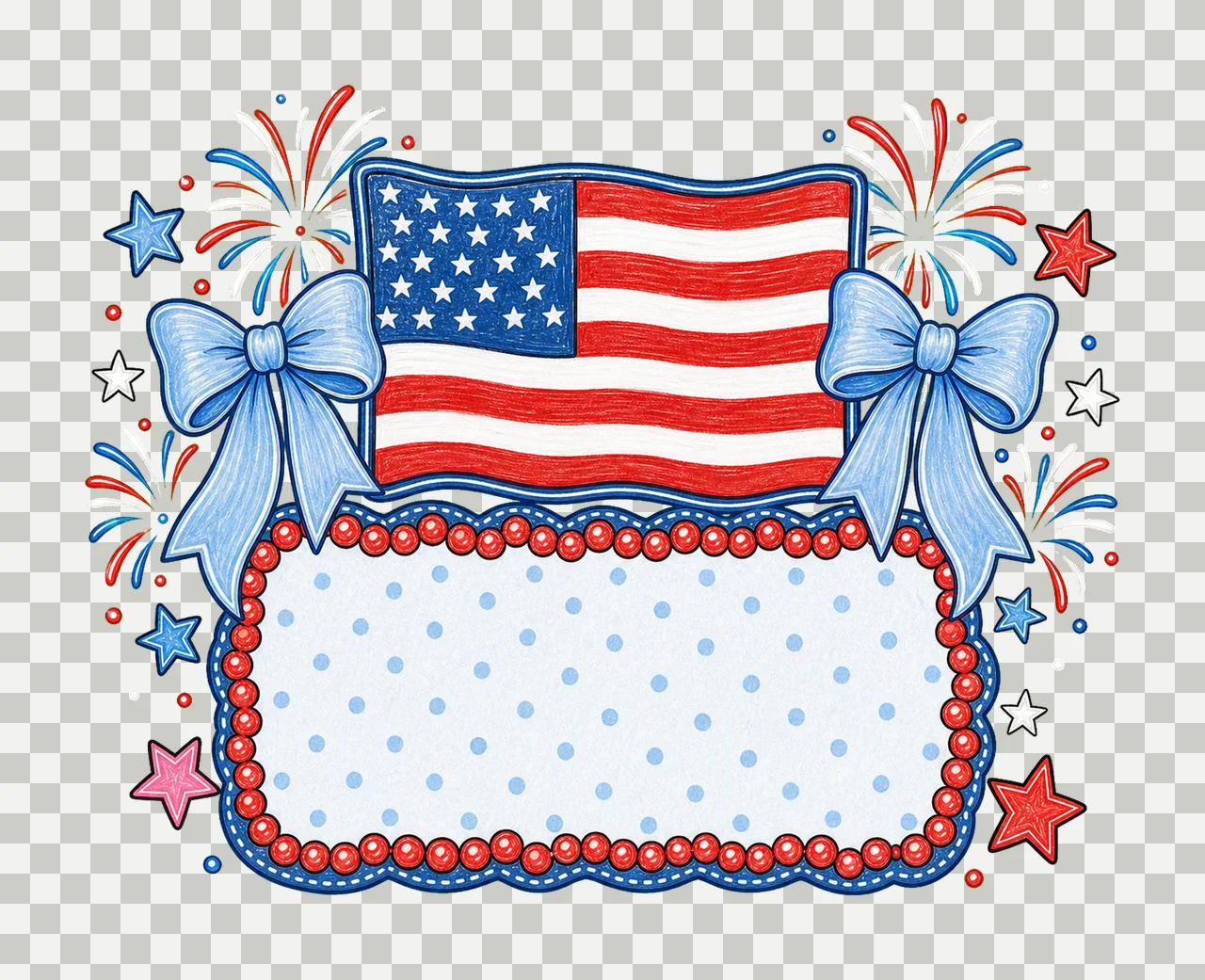 Independence Name Plate American Design Kids Variation B transparency and detail preview thumbnail