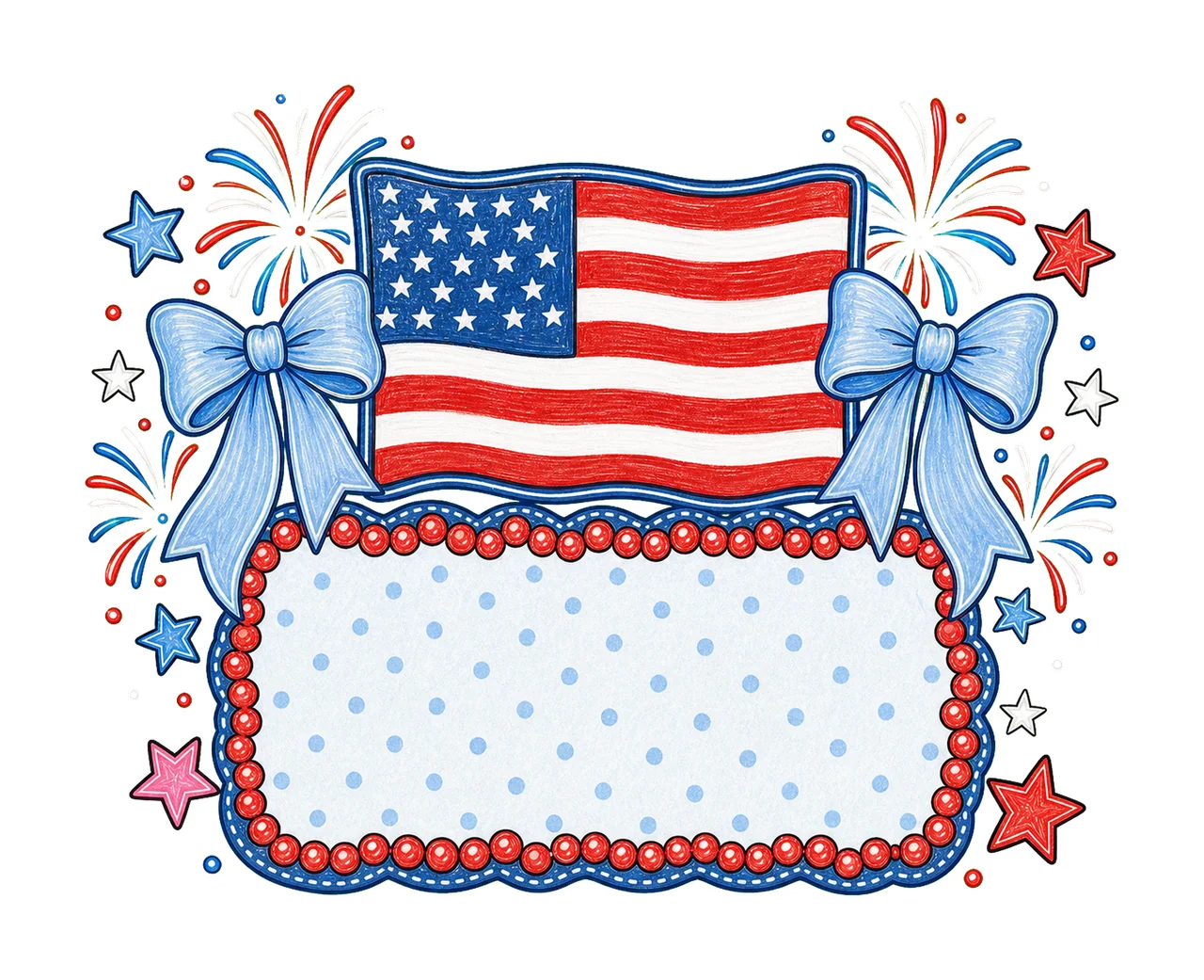 Independence Name Plate American Design Kids Variation B