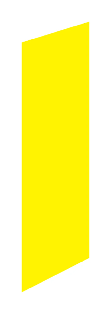 Solid Black Tilted Quadrilateral Shape minimalist geometry