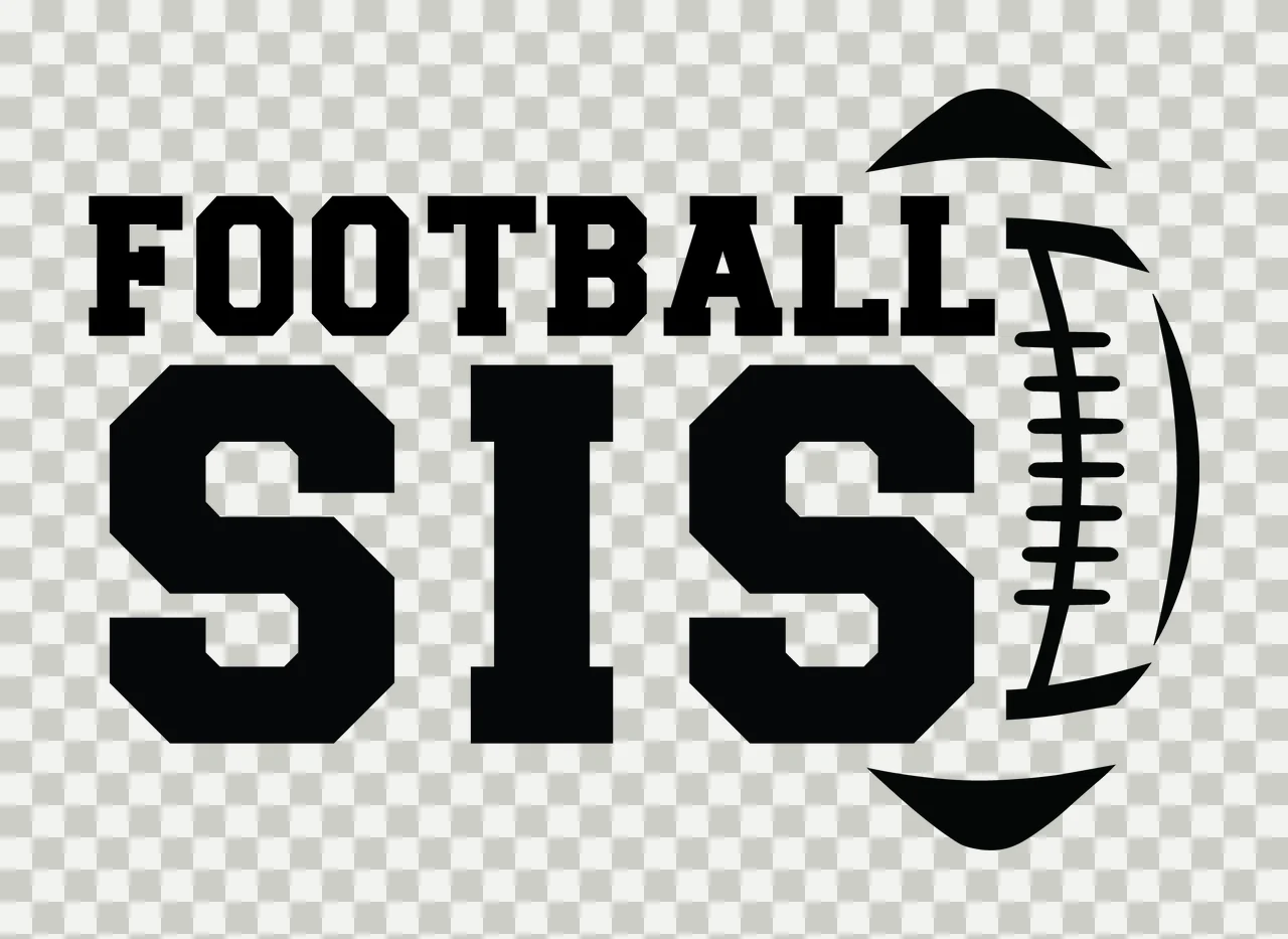 Football Sis Text With Typography And Stencil transparency and detail preview thumbnail