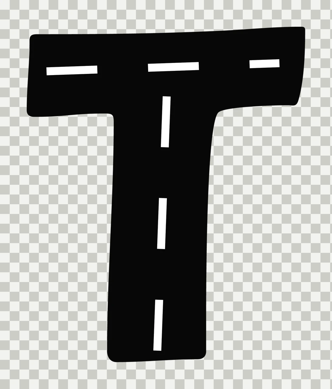 Race Track Font Character 10 racing checkered flag speedway transparency and detail preview thumbnail