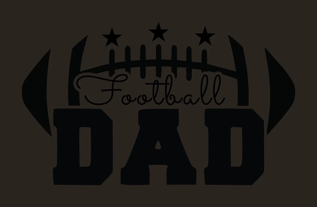 Football Dad Logo With Stars black star sport 1 4 F16 footbal contrast preview thumbnail