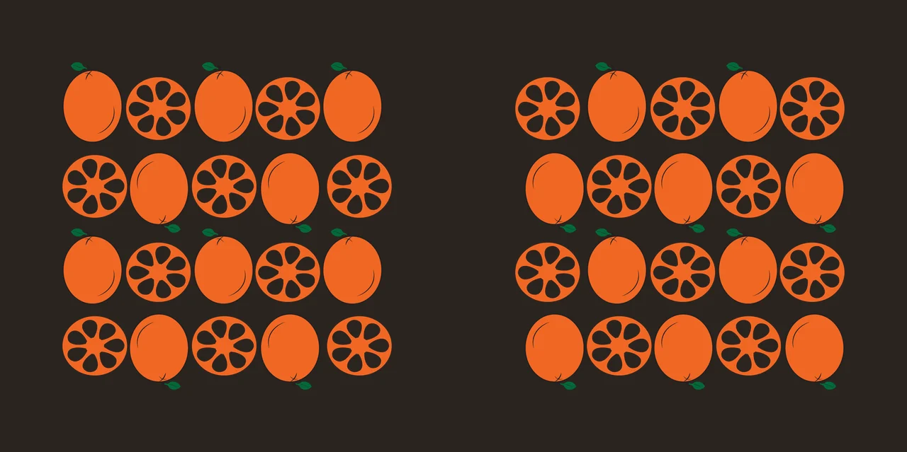Can Glass Wrap Fruit And Sliced Repeating Pattern Slice Silhouette contrast preview thumbnail