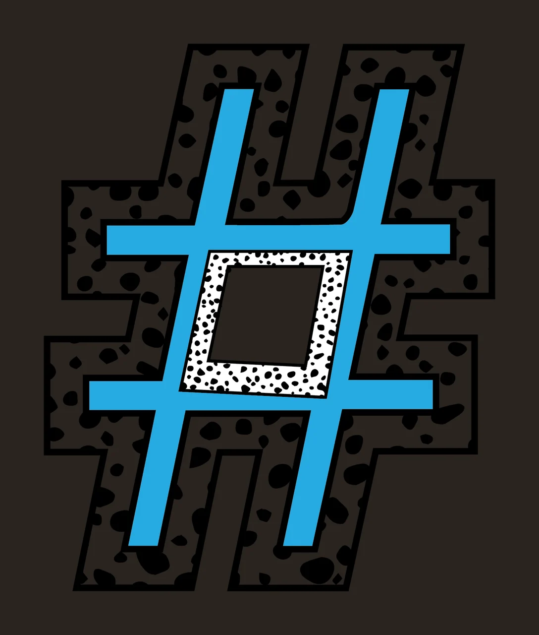 Dalmatian Dots Font Race Doodle Character 18 racing checkered flag contrast preview thumbnail
