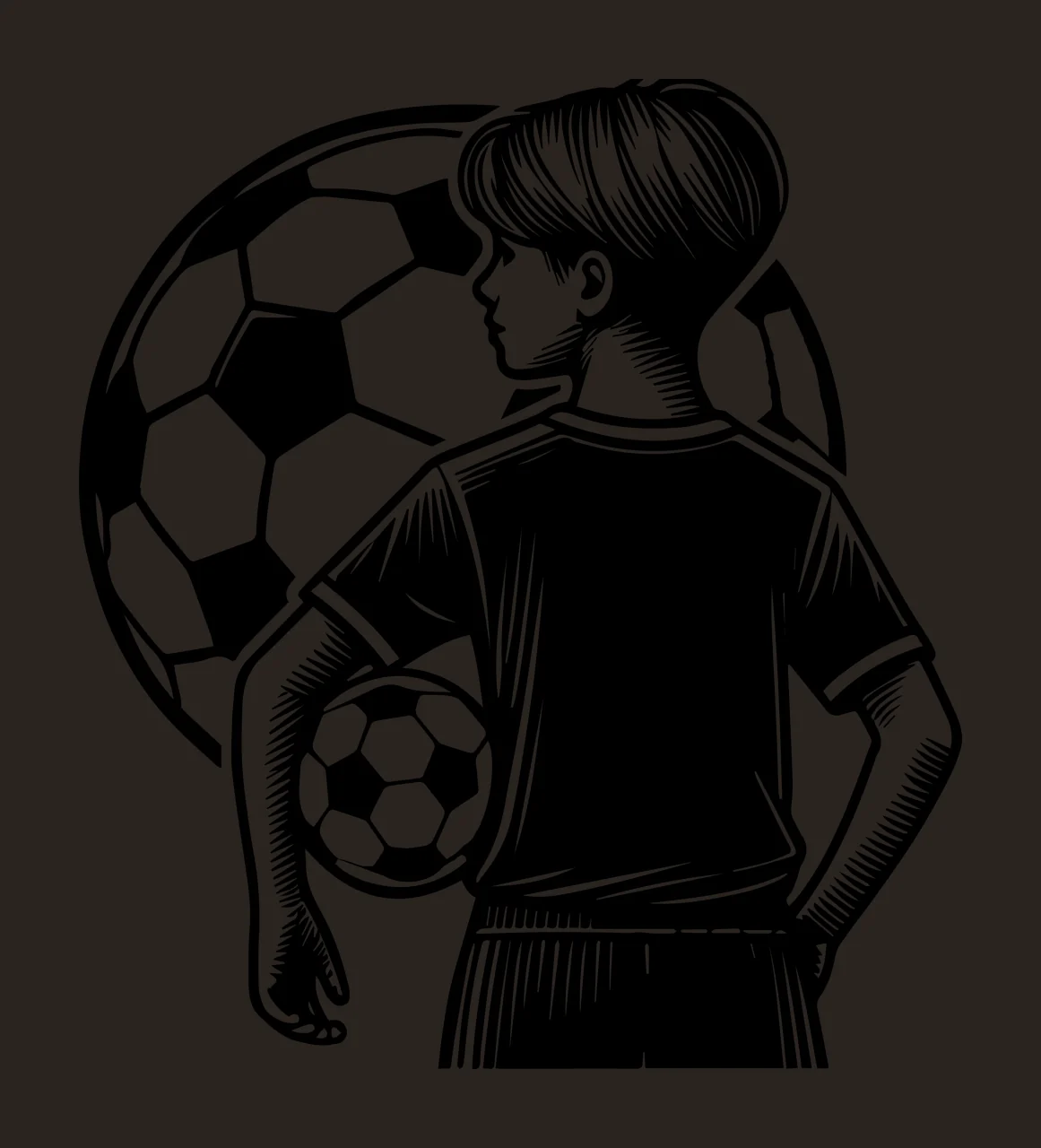 Soccer Ball Child Holding Before Pattern shirt shorts graphic contrast preview thumbnail