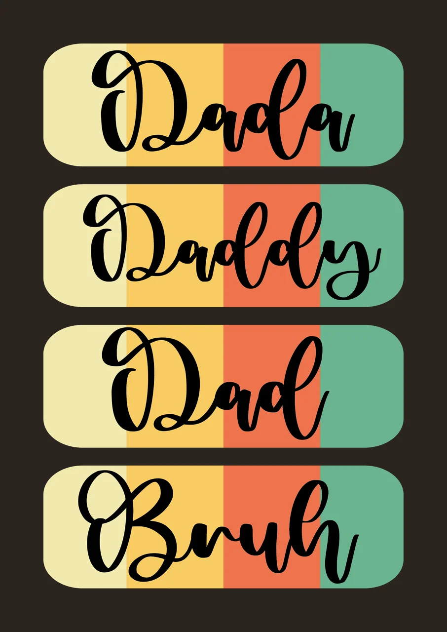 Stacked Vertical Rounded Black Rectangular Labels rectangles contrast preview thumbnail