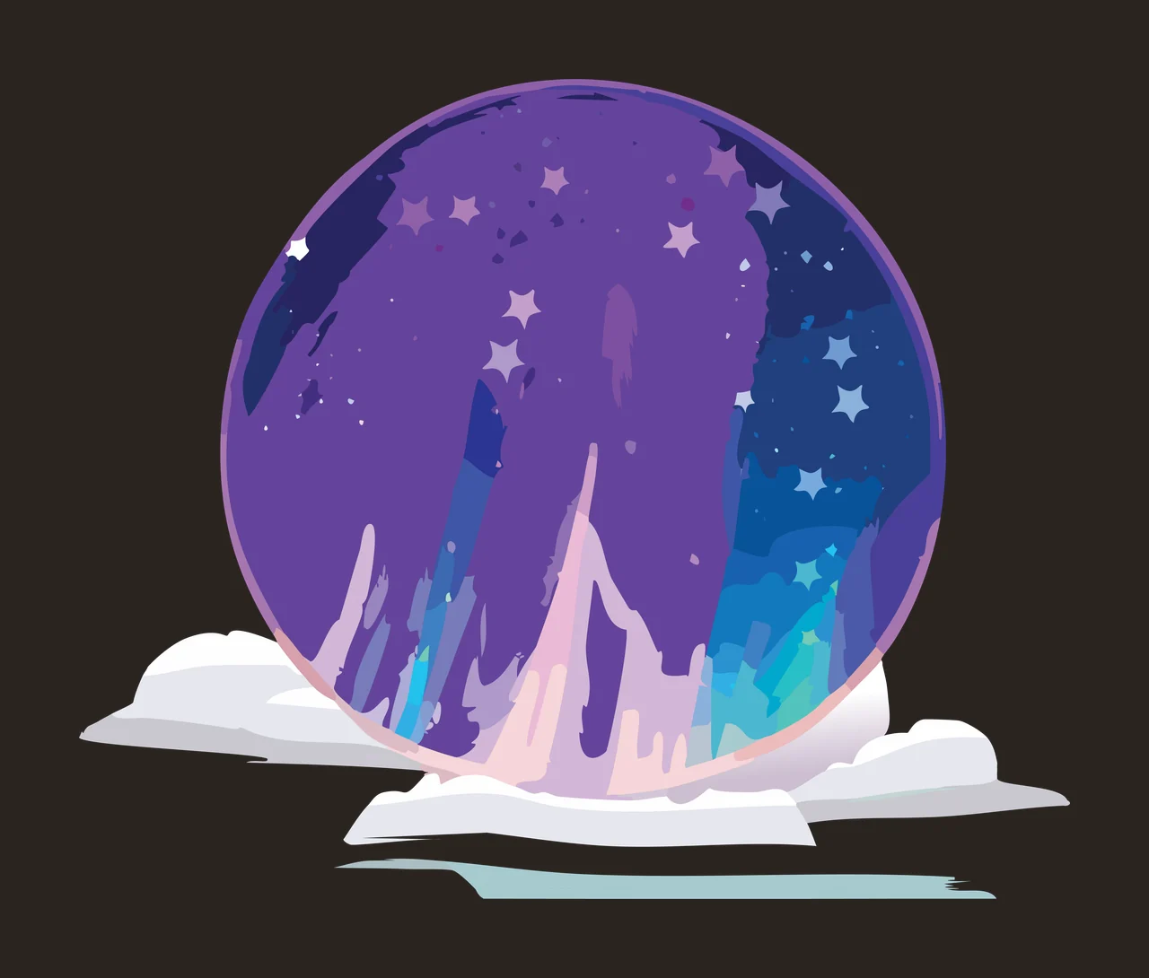 World Globe Silhouette Over Clouds resting continents black contrast preview thumbnail