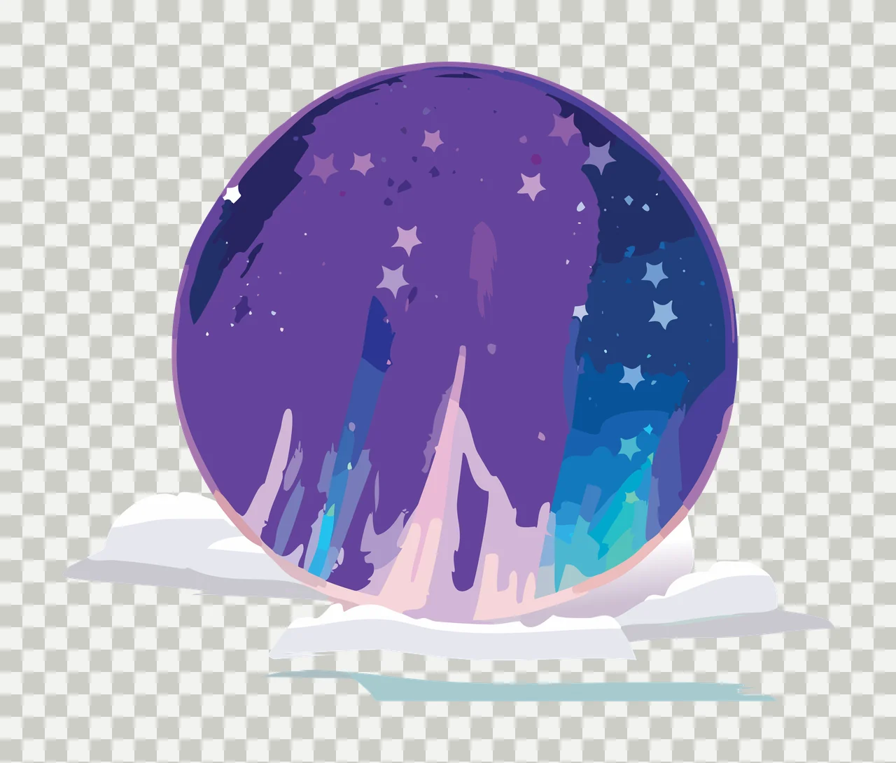 World Globe Silhouette Over Clouds resting continents black transparency and detail preview thumbnail