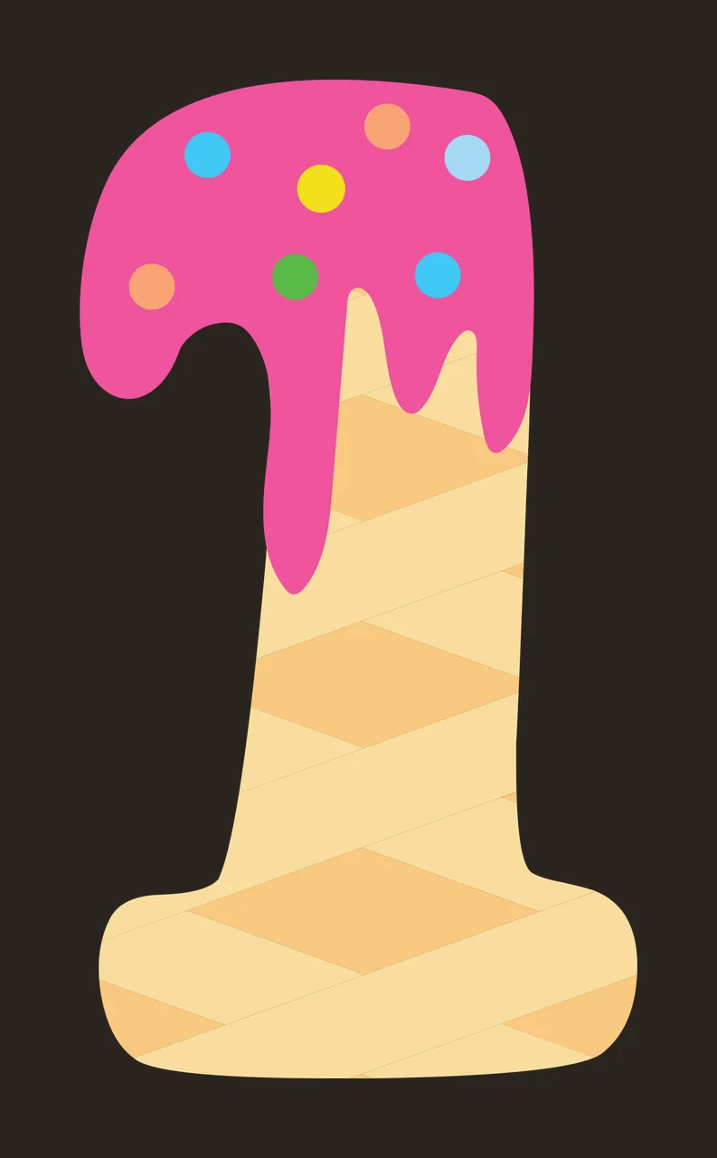 Ice Cream Font Character 19 scalable logo design icon contrast preview thumbnail
