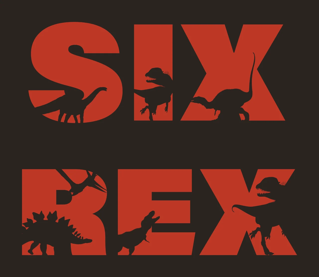 Dinosaur Letter Silhouettes letters dinosaurs silhouette black contrast preview thumbnail