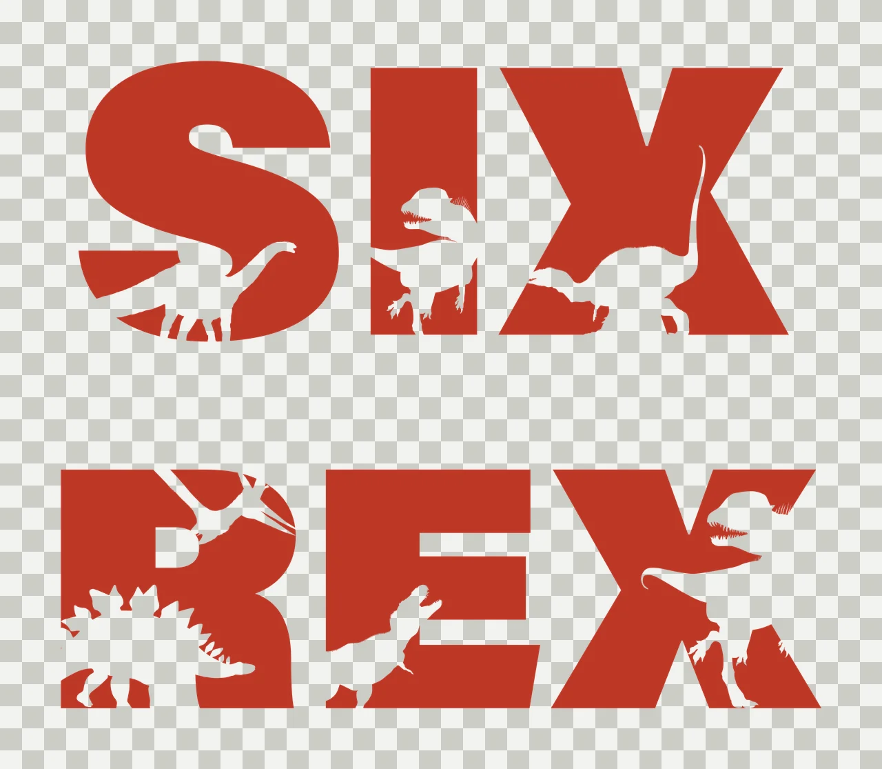 Dinosaur Letter Silhouettes letters dinosaurs silhouette black transparency and detail preview thumbnail