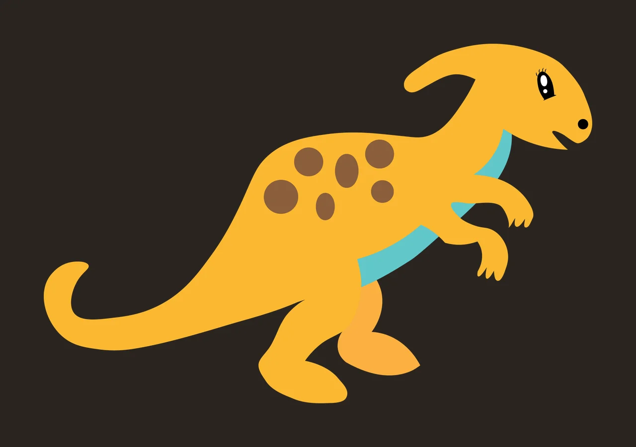 Dinosaur Black Silhouette Of A With Spots standing white creature contrast preview thumbnail