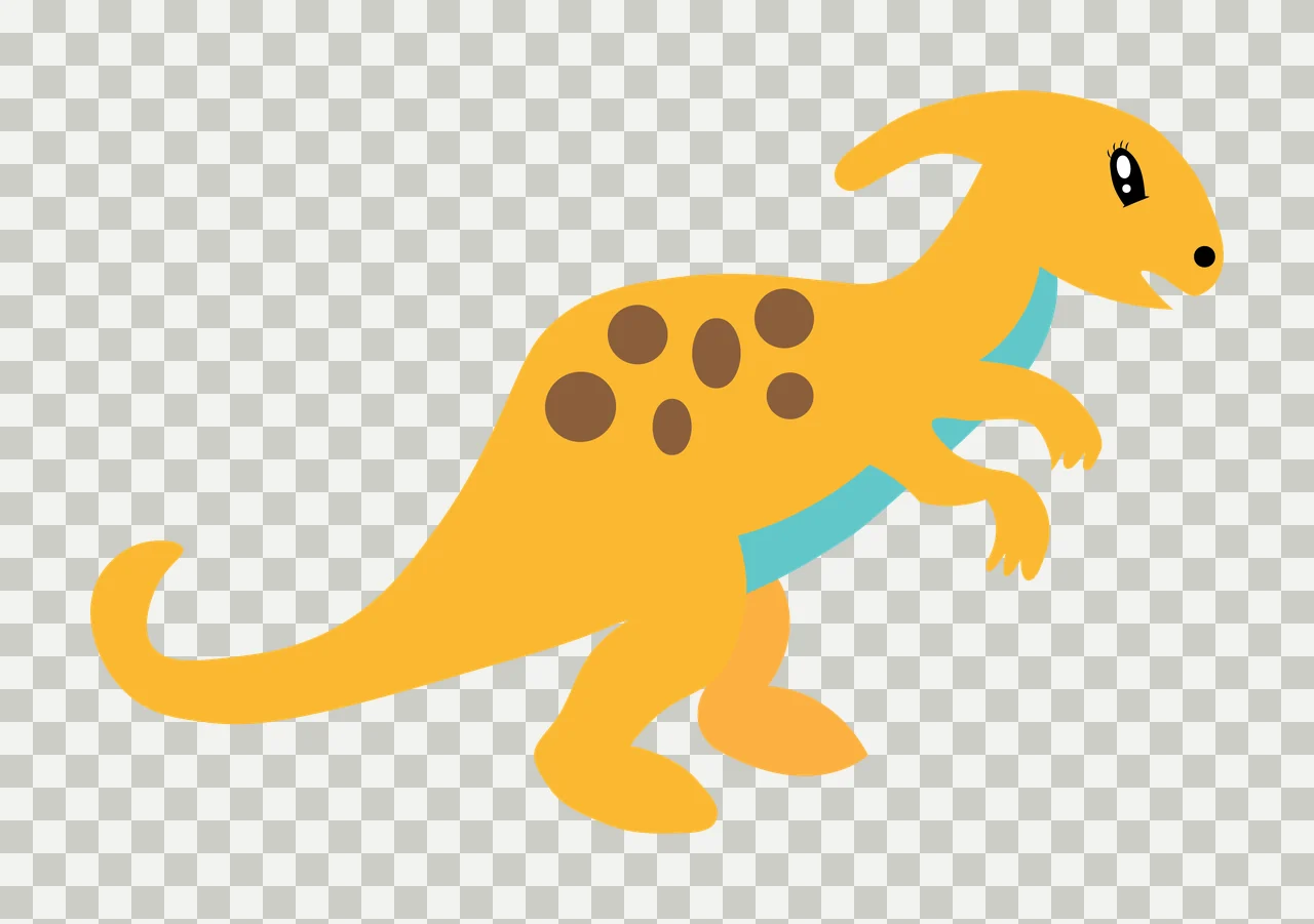 Dinosaur Black Silhouette Of A With Spots standing white creature transparency and detail preview thumbnail