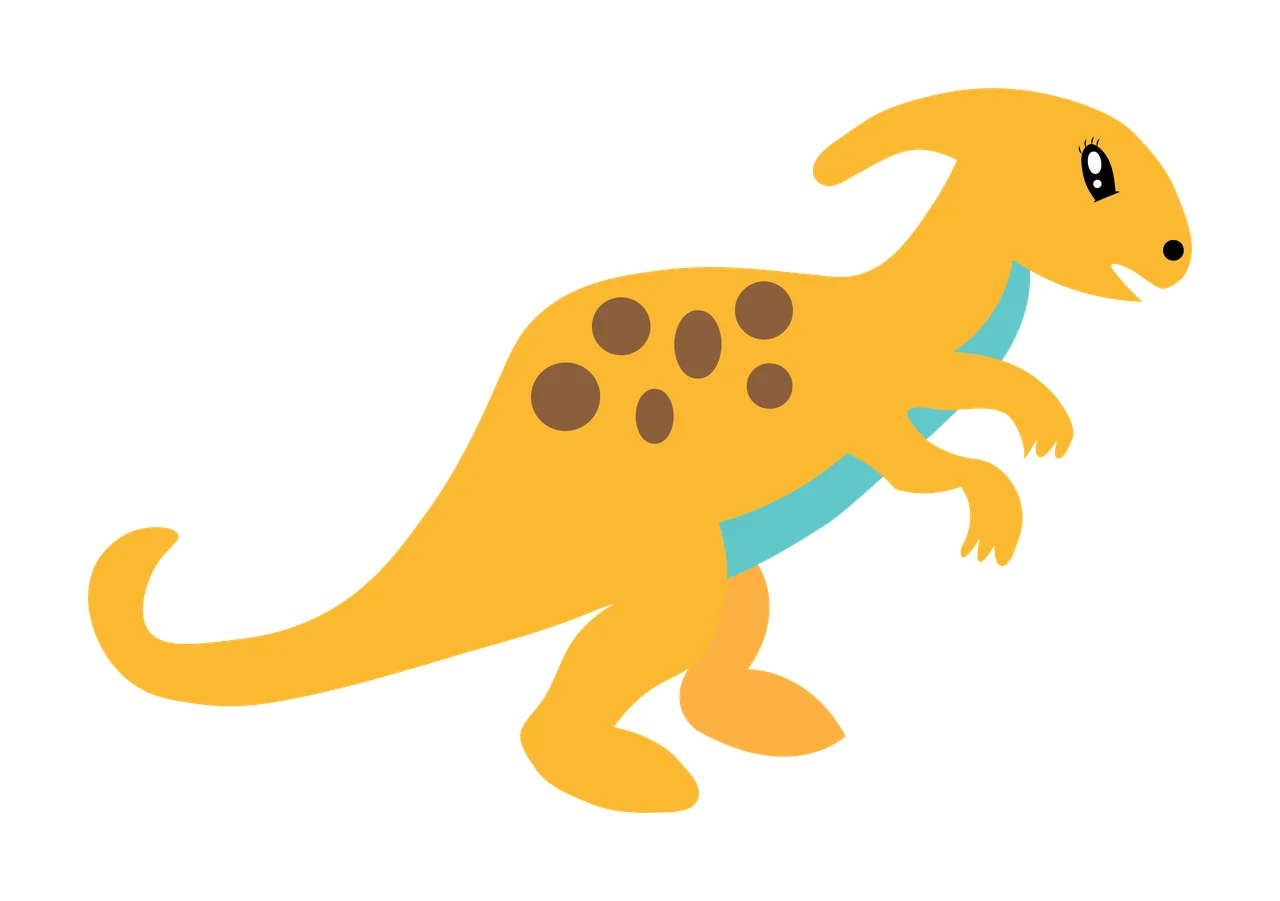 Dinosaur Black Silhouette Of A With Spots standing white creature