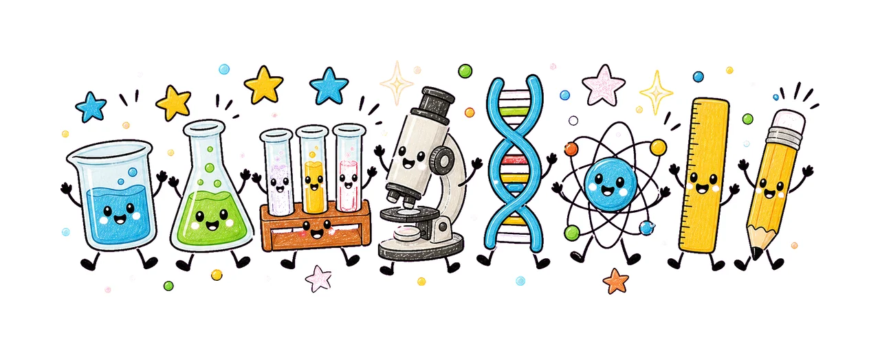 Science Teacher Doodle Characters STEM Teacher Design Lab