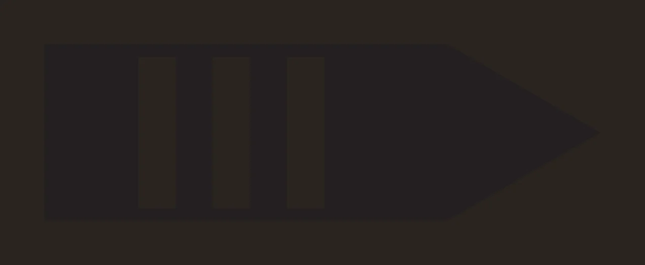 Three Vertical Stripes In Arrow Silhouette Pointing right arrowhead contrast preview thumbnail