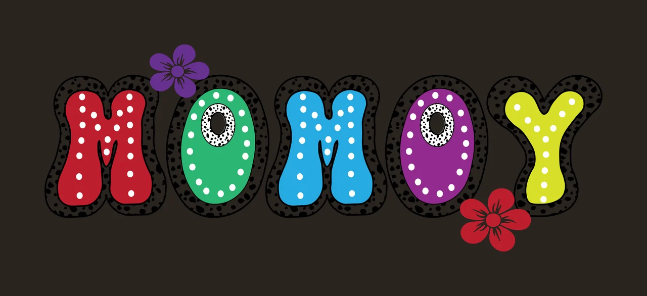 Momoy Lettering With Flower Embellishments lettered letter contrast preview thumbnail