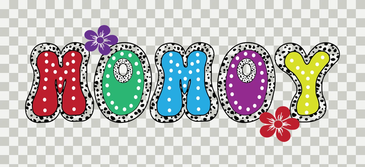 Momoy Lettering With Flower Embellishments lettered letter transparency and detail preview thumbnail