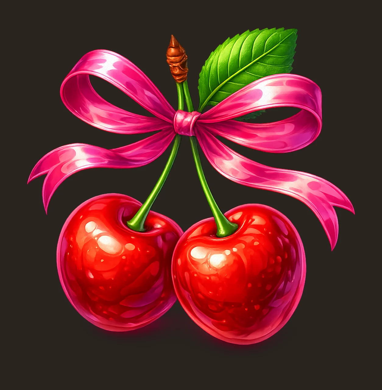 Cherries Bow Coquette Kawaii Design Cute Fruit Artwork shirt contrast preview thumbnail