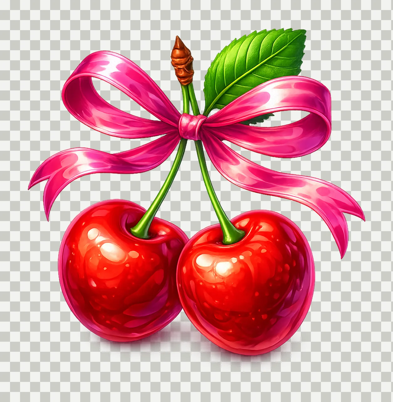 Cherries Bow Coquette Kawaii Design Cute Fruit Artwork shirt transparency and detail preview thumbnail
