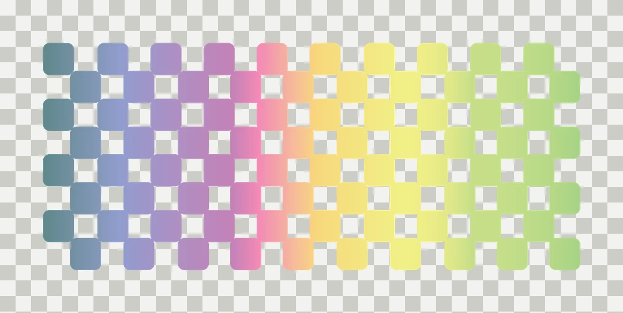 Can Glass Wrap Rainbow Gradient Checkered Grid transparency and detail preview thumbnail