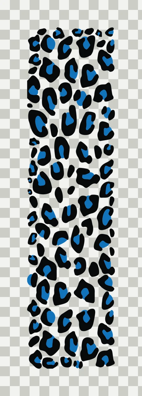 Continuous Leopard Skin Spot Design print spots graphic black transparency and detail preview thumbnail