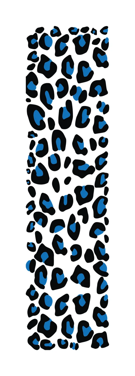 Continuous Leopard Skin Spot Design print spots graphic black