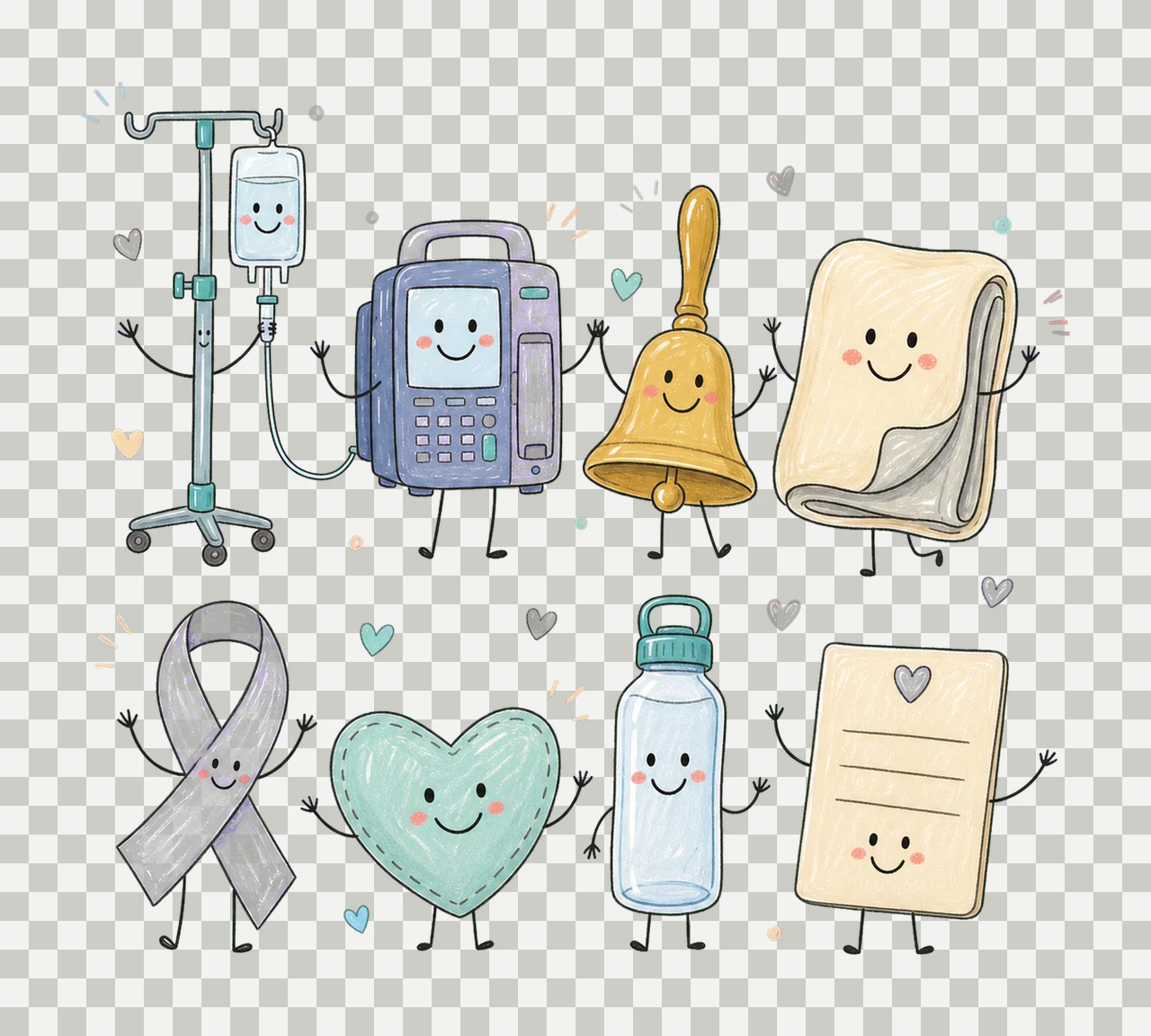 Oncology Nurse Chemo Nurse Doodles Cancer Nurse Variation A transparency and detail preview thumbnail