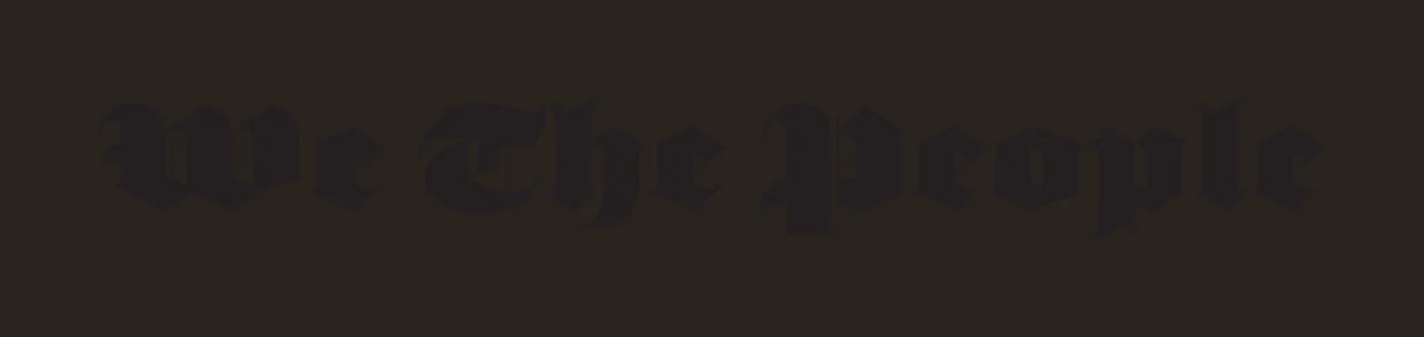 We The People Gothic Font Text typography black white phrase contrast preview thumbnail